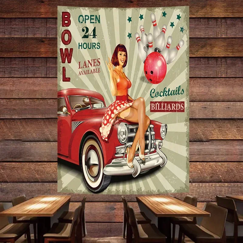 Auto Repair Shop Open - BOWL OPEN 24-Affiche Murale de Voiture