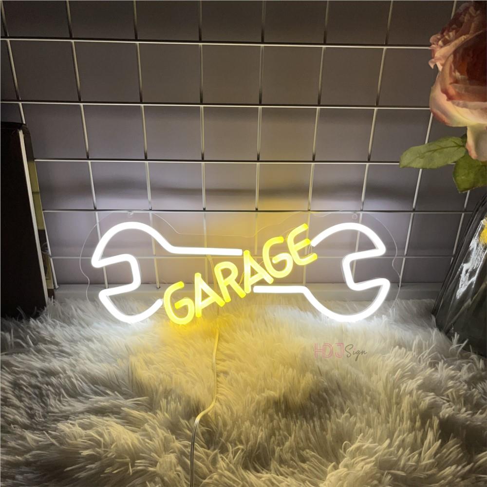 Auto Repair Shop Open - Enseigne au néon LED pour garage,