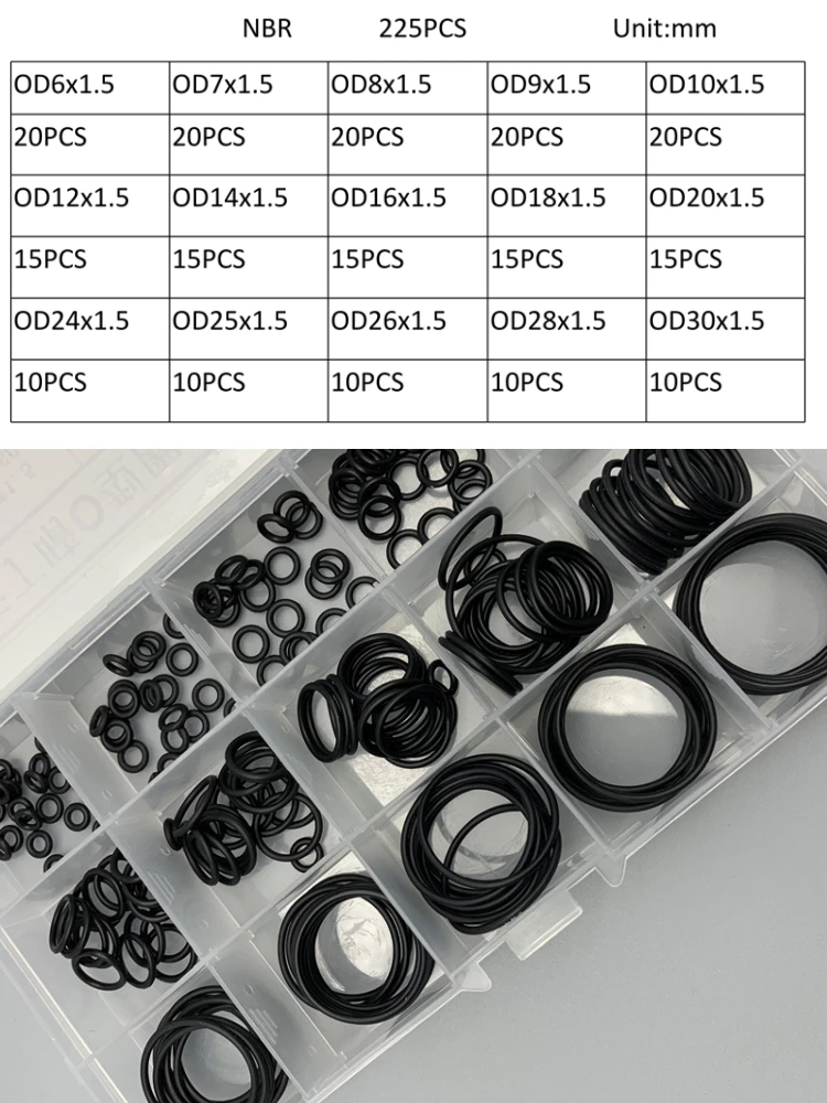 Kit de joints toriques NBR, di - Auto Repair Cs avis et prix