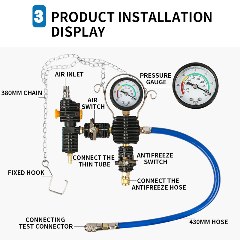 Testeur de pression de radiate - Radiator Pressure Tester avis et prix