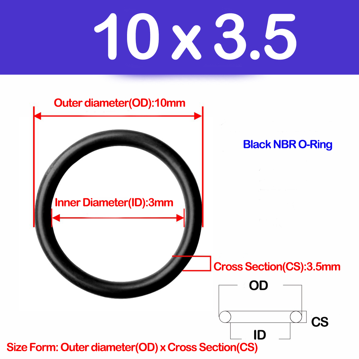 CS 3.5mm, joint torique NBR jo - Auto Repair Cs avis et prix