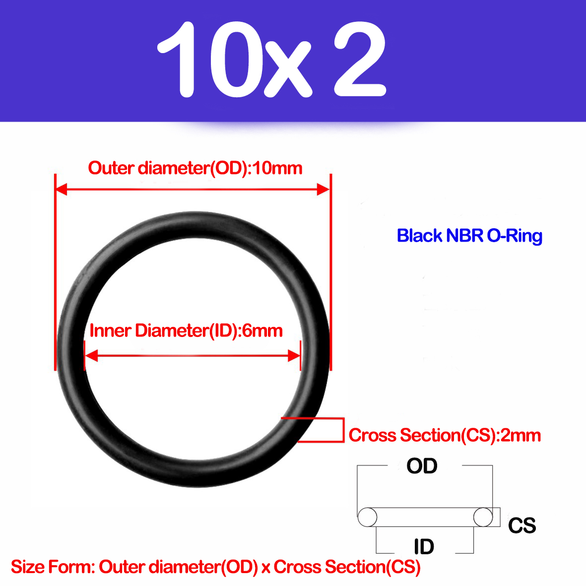 WD CS 2mm, joint torique NBR,  - Auto Repair Cs avis et prix